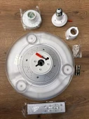 CATA Dolunay Fan Gizli Açılır Hayalet Pervaneli 72w Ledli E-27 Duy a Takılabilen 3 Kanatlı Kumandalı Tavan Vantilatörü - 4