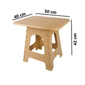 Omnipazar SRL-2007 Plastik Katlanır Sehpa Piknik Oyun Masası No 3 - 6