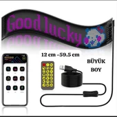 Led Ekran Matrix Panel Cama Yapışan En Büyük Boy 16x96 Led Sayısı Araba Yazısı 12cm-59.5cm - 1