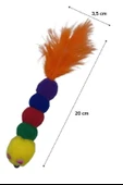 BUFFER® Yumuşacık İpli Tırtıl Şeklinde Rengarenk Sevimli Evcil Hayvan Oyuncağı - 6