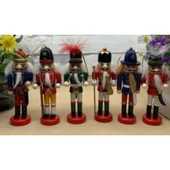 Kurşun Asker Ahşap Dekoratif Eşya 6'lı Set 13cm - 1
