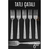 ModaCar Tatlı Çatalı Seti Veneta 6 lı Paslanmaz - 1