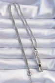 Acil Durum Düdüğü 316L Çelik Kararma Yapmaz Yüksek Desibel Kolye Unisex - TJ-EBK1200 - 2