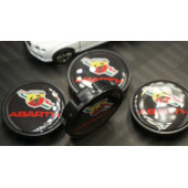 Fiat Abarth Akrep Logo Jant Göbeği Kapak Seti 54mm - 5