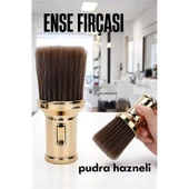 Modacar Pudra Hazneli Ense Fırçası Saç Temizleme Fırçası - Berber Temizlik Fırçası- Kuaför Berber Malzemesi - 1