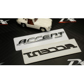 Hyundai Accent Bagaj ABS 3M 3D Yazı Logo Amblem - 7