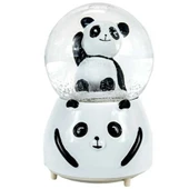 Siyah-Beyaz Panda Kar Küresi Orta Boy - 1