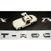 VW Volkswagen T-Roc Bagaj Krom ABS 3M 3D Yazı Logo Amblem - 3