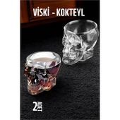 ModaCar Kurukafa Viski ve Kokteyl Cam 2 ADET - 1