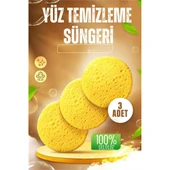 ModaCar  Makyaj Temizlik Pedi Cilt Temizlik Süngeri Doğal Selülöz 3 ADET - 1