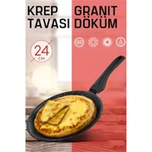 ModaCar Krep Tavası Granit Döküm Profesyonel - 1