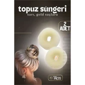 ModaCar Gold Saç Topuz Süngeri 2 ADET 14 CM Çap 6 cm Kalınlık - 1