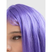 Lila Renk Uzun Düz Parti Peruğu - 4