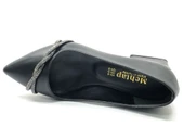 Mehtap Şerit Burgu Taş Detaylı Kısa Topuklu Kadın Babet Ayakkabı thumbnail 6