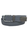 3.5 cm. Elastik Esnek Unisex Örgü Kemer Füme - 2