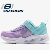 Skechers Sola Glow - Ombre Deluxe 303714L Ortopedik Işıklı Çocuk Spor Ayakkabı thumbnail 1