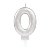 0 Rakam Mum Gümüş Renk - 1