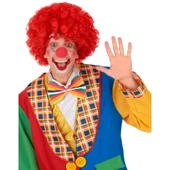 Kırmızı Renk Kıvırcık Afro Bonus Peruk thumbnail 3