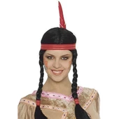 Tüylü Örgülü Hint Peruğu Kızılderili Peruğu thumbnail 2