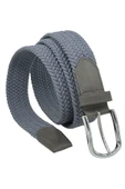 3.5 cm. Elastik Esnek Unisex Örgü Kemer Füme - 3