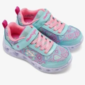 Skechers Heart Lights - Boogıe Love 303257L Ortopedik Işıklı Çocuk Spor Ayakkabı thumbnail 4