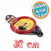 Çelik Halatlı Bisiklet Kilidi Motosiklet Kilit Scooter Güvenlik Kilidi 2 Anahtarlı - 1