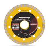 Turbo Elmas Seramik  İnşaat Mermer Porselen Fayans Granit Sulu Kuru Kesim Kesme Disk 115x22x1.5 mm - 4