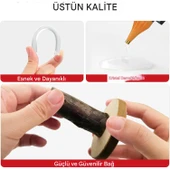 84 ADET İnce Mum Silikon 7.5 mm Uzunluk 30 cm Çubuk Sıcak Silikon Hobi Eşya Maket Yapıştırma Slikon - 4