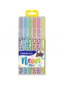 PENSAN JEL KALEM NEON 2801 KARISIK 6 LI PE02801NE0 - 1