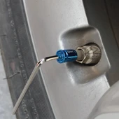 Mavi Otomobil Araba Motosiklet 4'lü Sibop Kapak Seti Anahtar Sıkmalı Alüminyum - 4