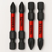 Rodex 10 Adet Mıknatıslı Bits Uç Ph2 50 mm Vida Sökme 5 Cm Yıldız Matkap Vidalama Ucu S2 Çeliği thumbnail 4