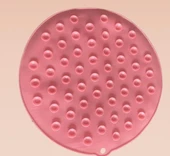 Yuvarlak Vantuzlu Banyo Sırt Kese Matı 26 cm - 2