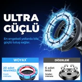 Woyax by Deji Güçlü Mıknatıslı Kancalı Araç İçi Telefon Tutucu - Magsafe iPhone Uyumlu Havalandırma İçin - 2