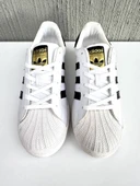 ADIDS SUPERSTAR KADIN SPOR AYAKKABI BEYAZ SİYAH - 1