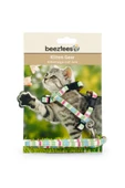Beeztees Yavru Kedi Göğüs Tasması ve Gezdirme Kayışı, 120cm, Yeşil, 15-33cm - 2