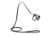 Beeztees Yavru Kedi Göğüs Tasması ve Gezdirme Kayışı 120cm, Siyah, 16-25cm Boyun, 23-36cm Göğüs - 1