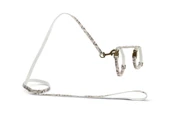 Beeztees DBL Kedi Göğüs Tasması ve Gezdirme Kayışı, 130cm, Bej, 27-45cm - 1