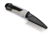 Beeztees Tüy Dökme Dönemi Köpek Tarağı, S, Siyah Gri, 21cm, 21x5,5x3cm thumbnail 1