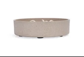 Beeztees DBL Köpek Yavaş Besleme Mama Kabı, Bambu, Bej, 17cm, 800ml - 4