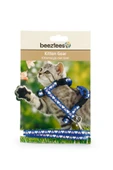 Beeztees Yavru Kedi Göğüs Tasması ve Gezdirme Kayışı 120cm, Mavi, 16-25cm Boyun, 23-36cm Göğüs - 2