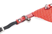 Beeztees Kedi Boyun Tasması, Bandanalı, Zilli, Kırmızı, 24-29cm thumbnail 3