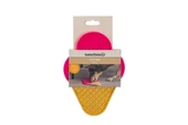 Beeztees Yavru Köpek Yaş Mama Yeme Oyuncağı, Dondurma Şeklinde, Silikon, Pembe, 21x15cm thumbnail 3