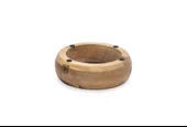 Beeztees DBL Köpek Mama Su Kabı, Dışı Masif Ahşap, Paslanmaz Çelik, 16,5cm, 650ml - 10