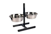 Beeztees Köpek İkili Mama Su Kabı, Ayaklı, Paslamaz Çelik, 28cm, 2x4,5L thumbnail 4