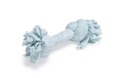 Beeztees Yavru Köpek Oyuncağı, Çift Düğümlü Diş İpi, Peluş, Mavi, 20x6x4,5cm thumbnail 1