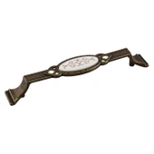 Antik Sarı Metal Kulp (128 mm - 12.8 cm) Mobilya Mutfak Çekmece Dolap Kulpu Kulbu Eskitme Kulpları thumbnail 3