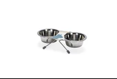 Beeztees Köpek İkili Mama Su Kabı, Paslanmaz Çelik, 11cm, 2x180ml - 3