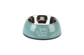 Beeztees Köpek Mama Su Kabı, Paslanmaz Çelik, Turkuaz, 14cm, 160ml - 1