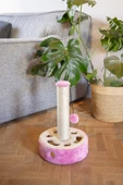 Beeztees Kedi Tırmalama ve Oyuncağı, Pembe, 27x27x40cm thumbnail 5