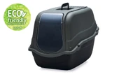 Beeztees Kapalı Kedi Tuvaleti, Koku Filtreli, Antrasit Koyu Mavi, 57x39x41cm thumbnail 2